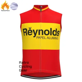1980s red Reynolds Fleece Retro Cycling Vest