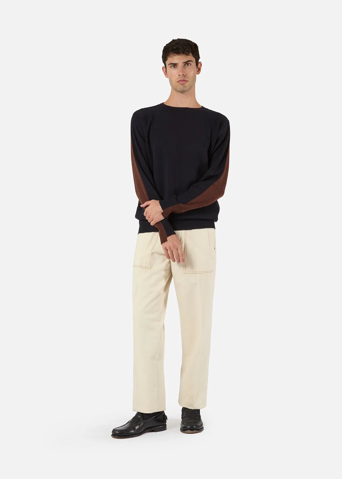 AAPPIO BICOLOR WOOL SWEATER