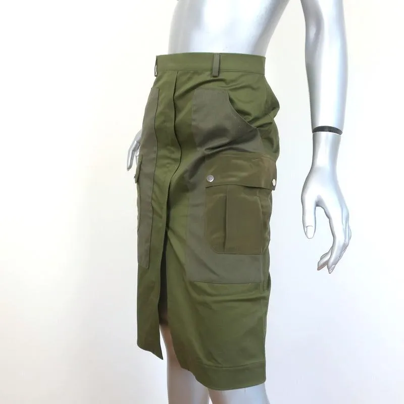 Altuzarra Military Pencil Skirt Kent Army Green Size 38 NEW
