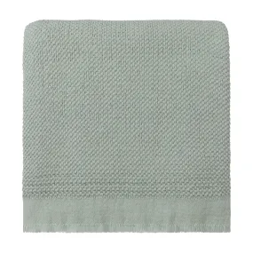 Alvaro Wool Blanket [Pale Sage Green]