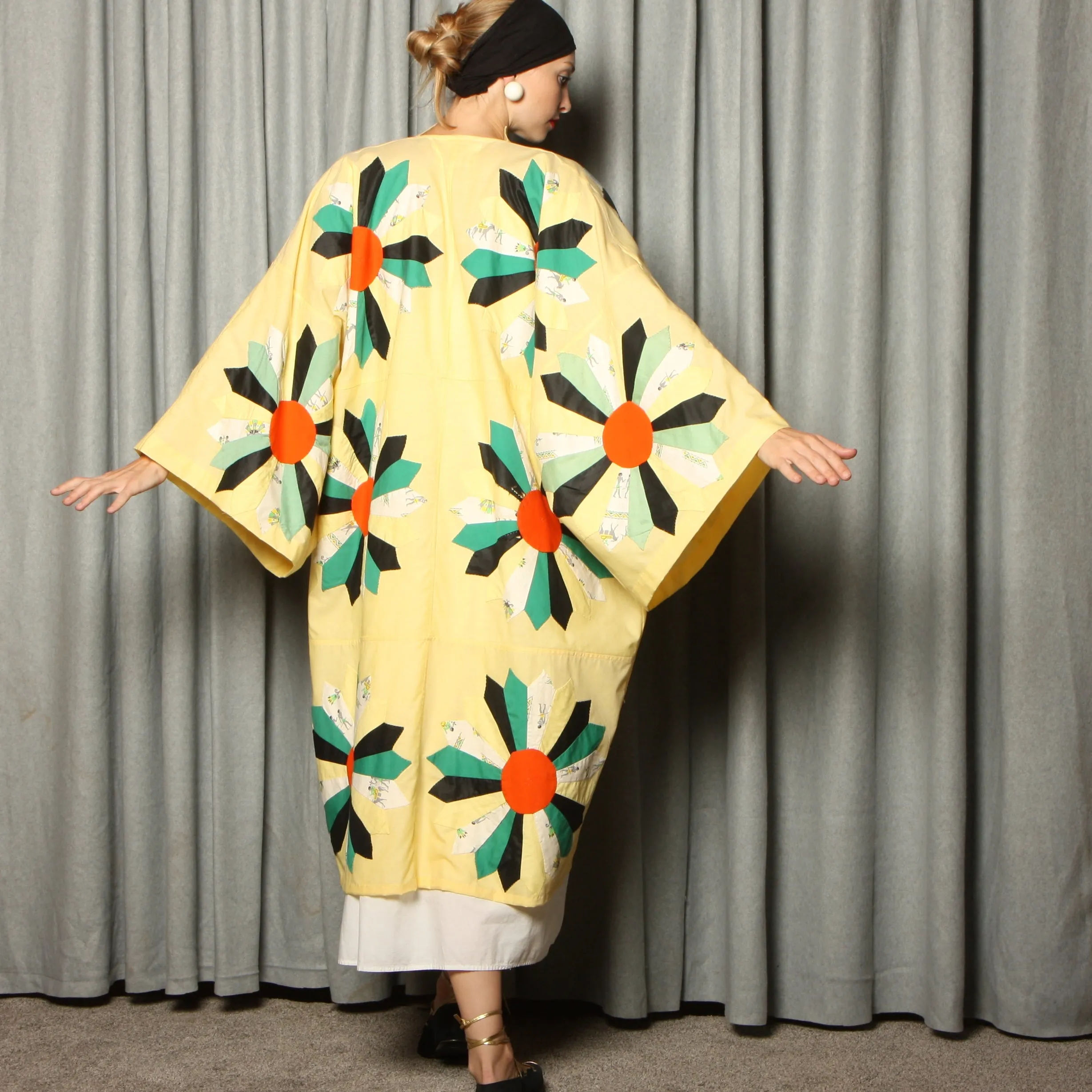 Antique Quilt Kimono Duster