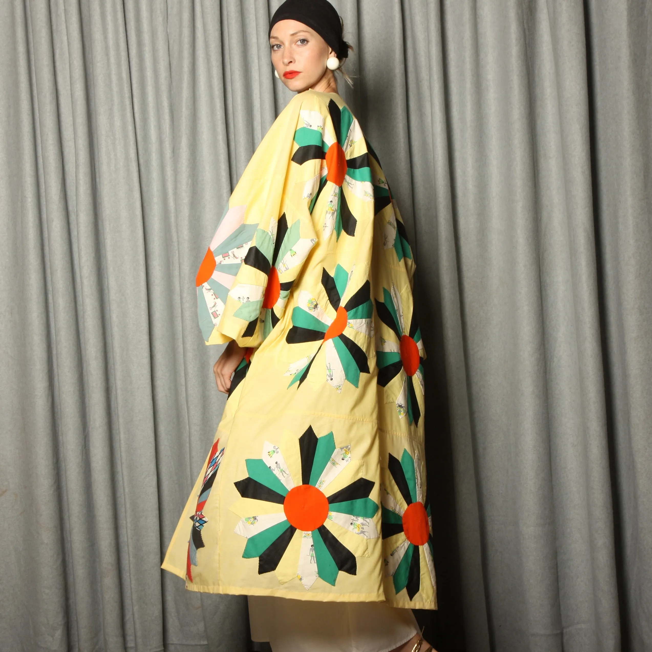 Antique Quilt Kimono Duster