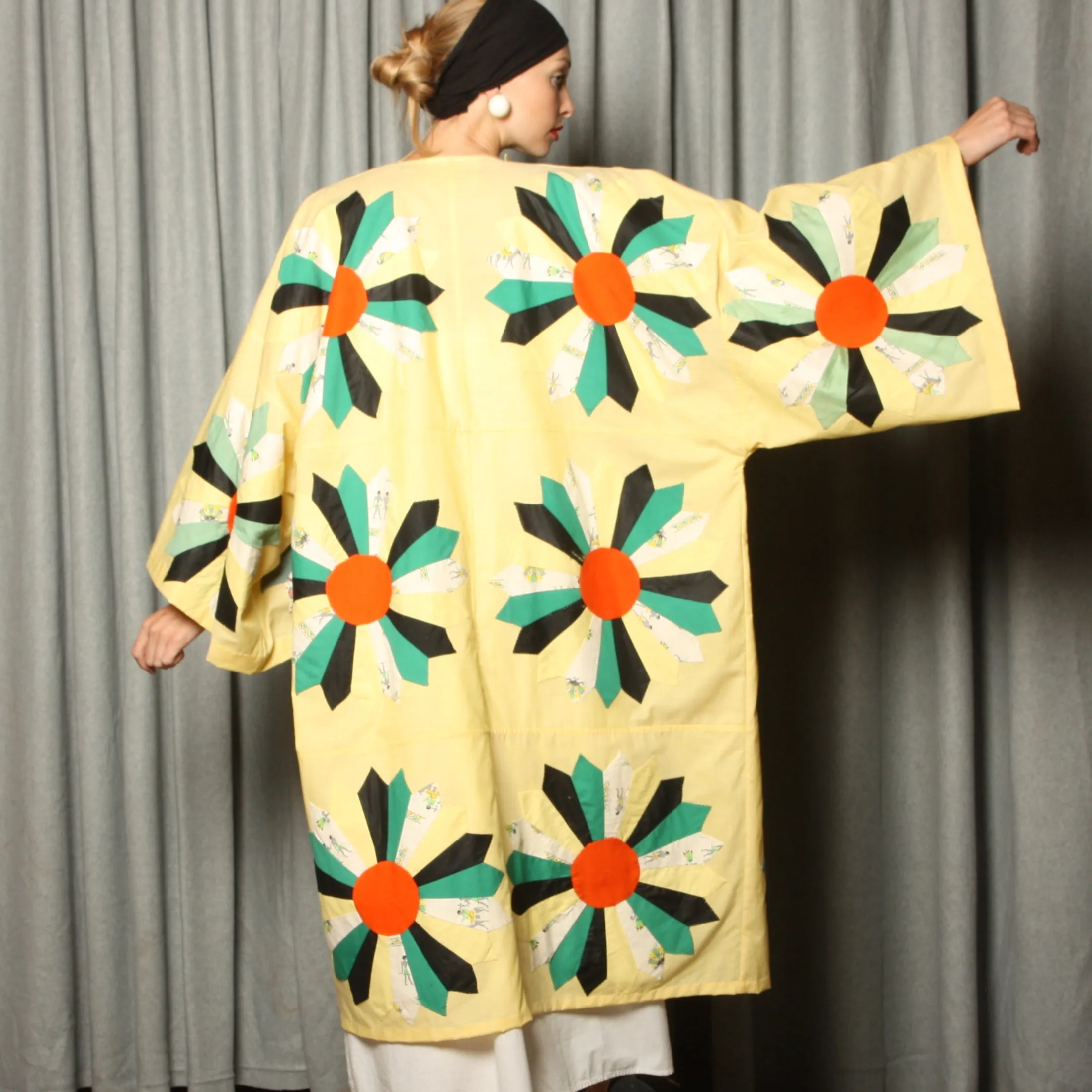 Antique Quilt Kimono Duster