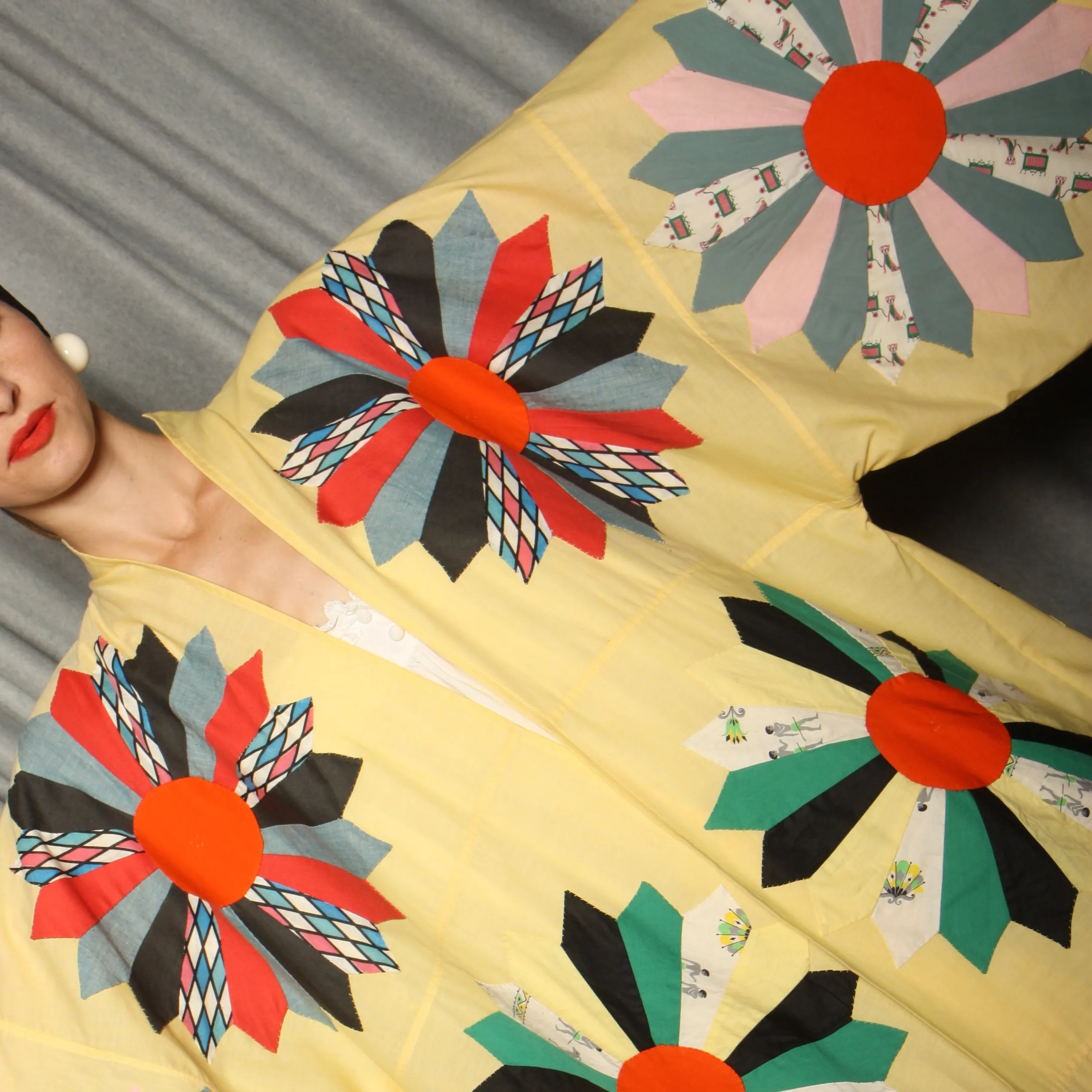 Antique Quilt Kimono Duster