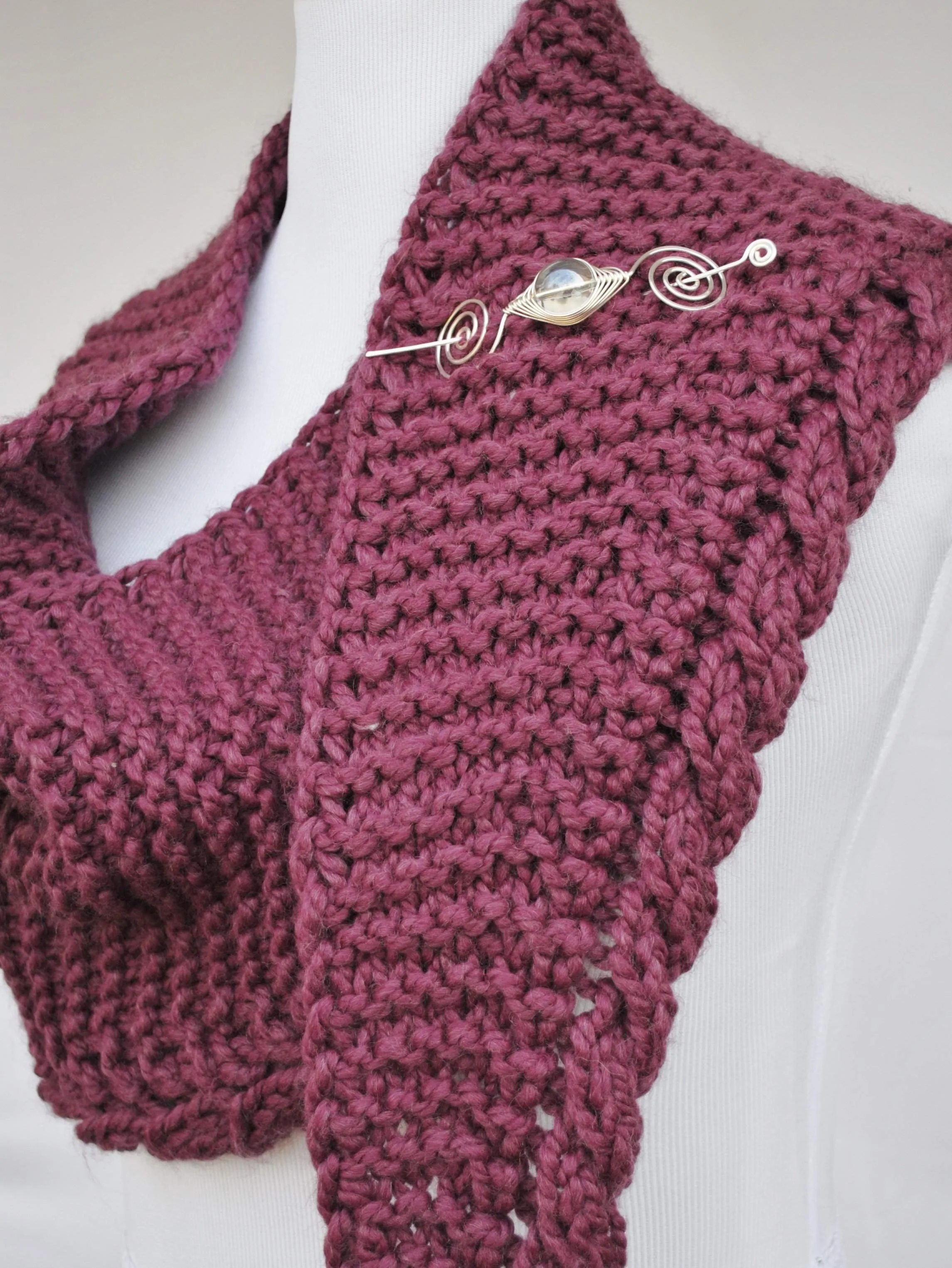 Apparent Cables PDF Knitting Pattern Download Very Easy Cable Shawl