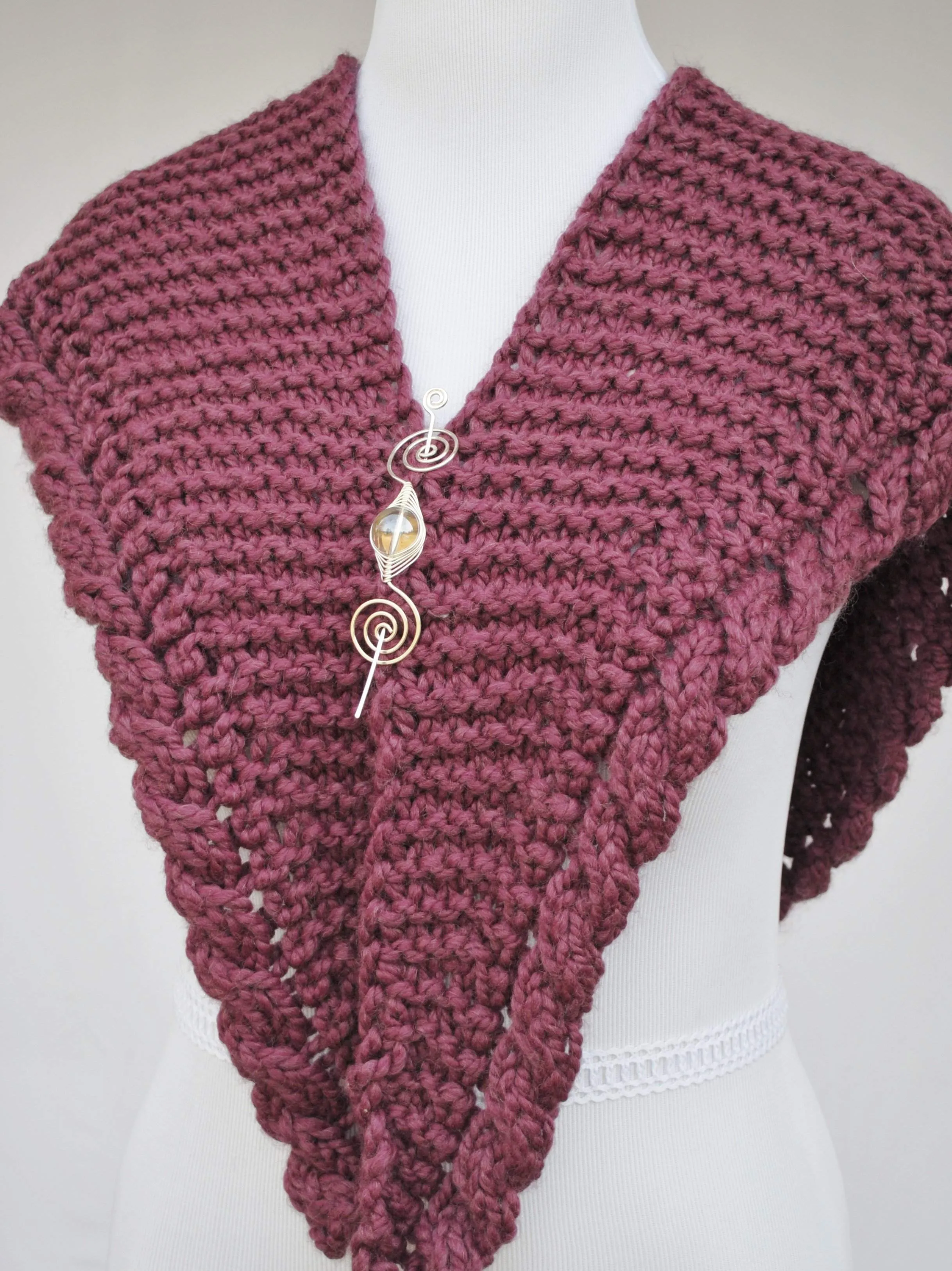 Apparent Cables PDF Knitting Pattern Download Very Easy Cable Shawl
