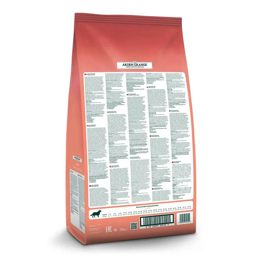 Arden Grange Adult Dog Food with Fresh Salmon & Rice 12kg