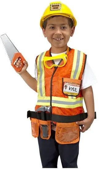 Construction Worker Role Play Costume Set