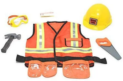 Construction Worker Role Play Costume Set