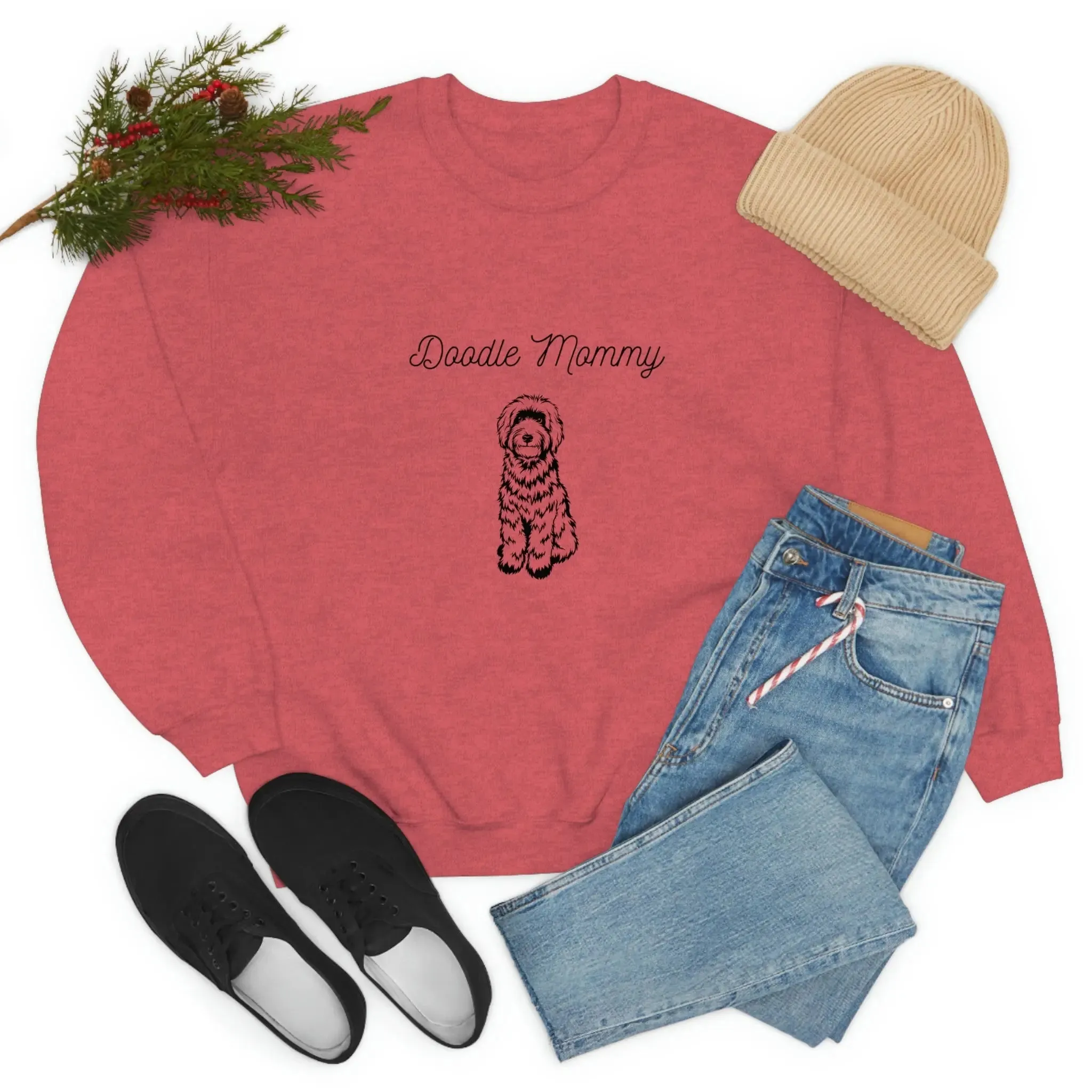 Cute Custom Doodle Mommy Comfy Sweatshirt Gift for Dog Mom Dog Lover Special Gift for Doodle Mom Minidoodle Goldendoodle