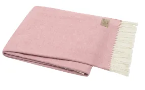Italian Herringbone Throw - Berry Sorbet