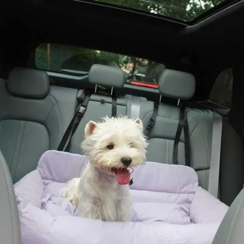 Julibee's Plush Luxury Dog Car Seat | Lavender