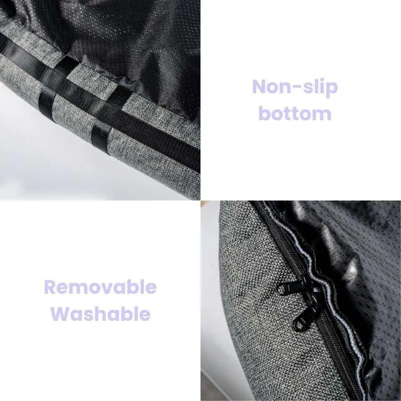Julibee's Plush Luxury Dog Car Seat | Stripe