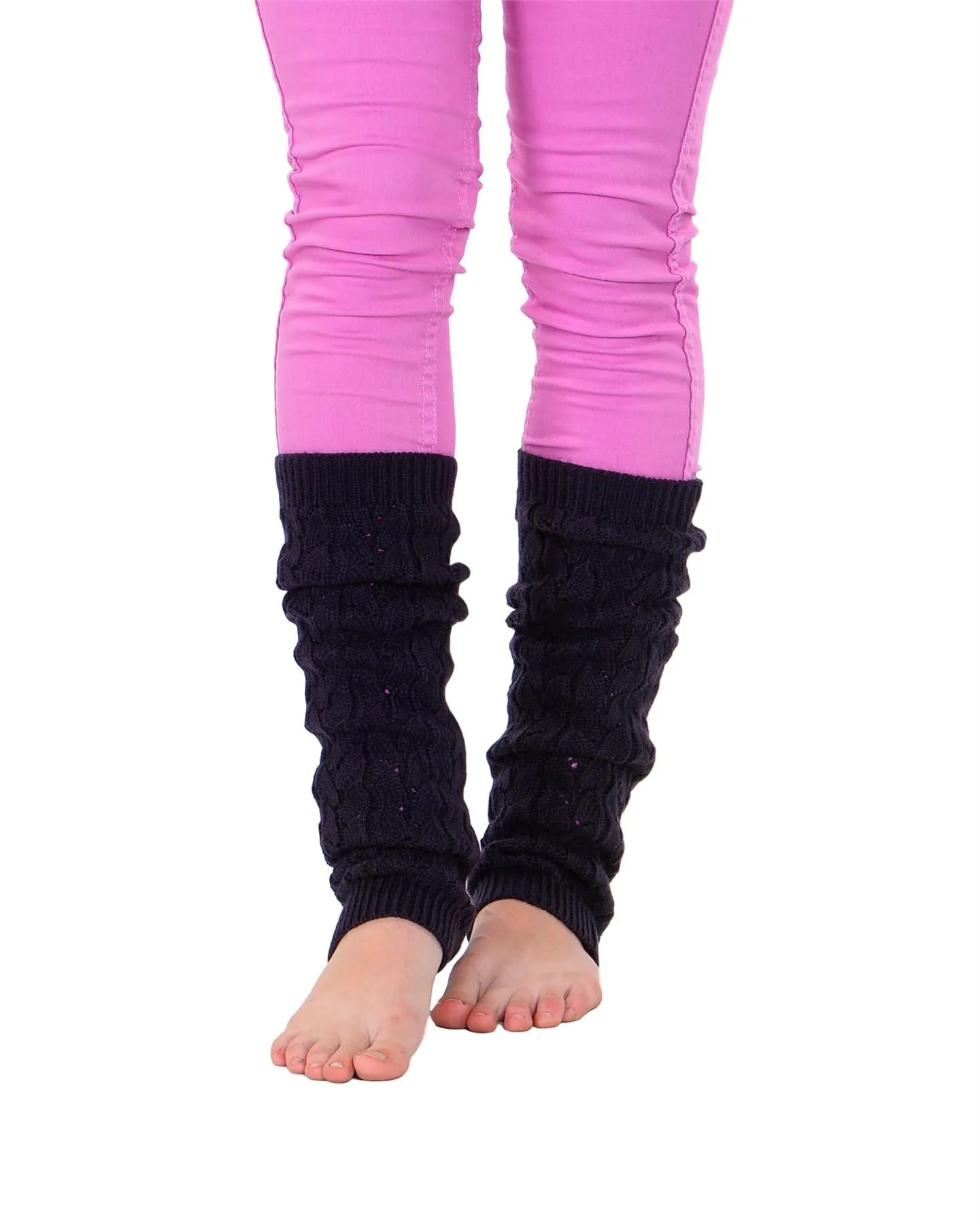 KESIS Women's Cable Knit Leg Warmers Knitted Crochet Long Socks