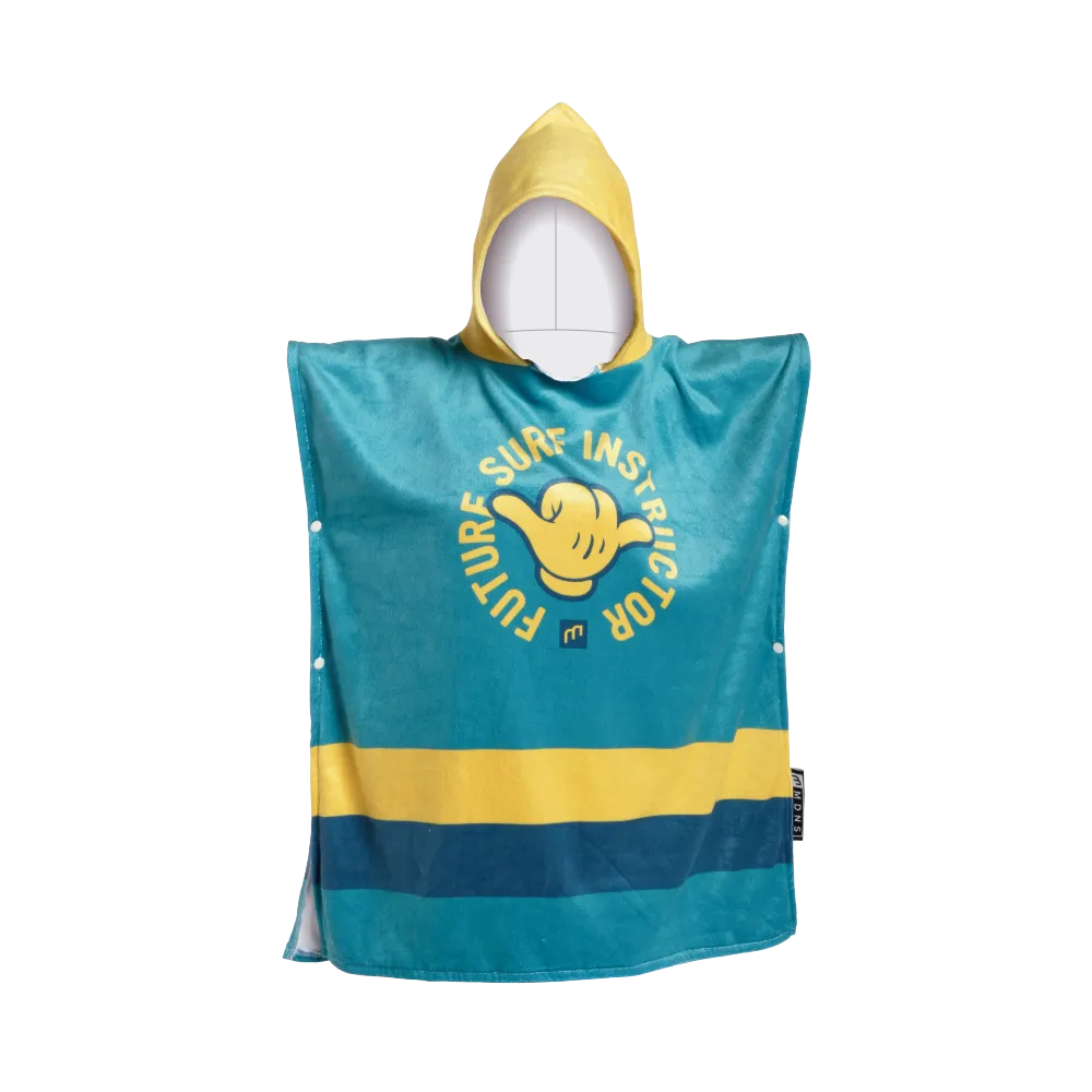 KIDDO PONCHO INSTRUCTOR TEAL