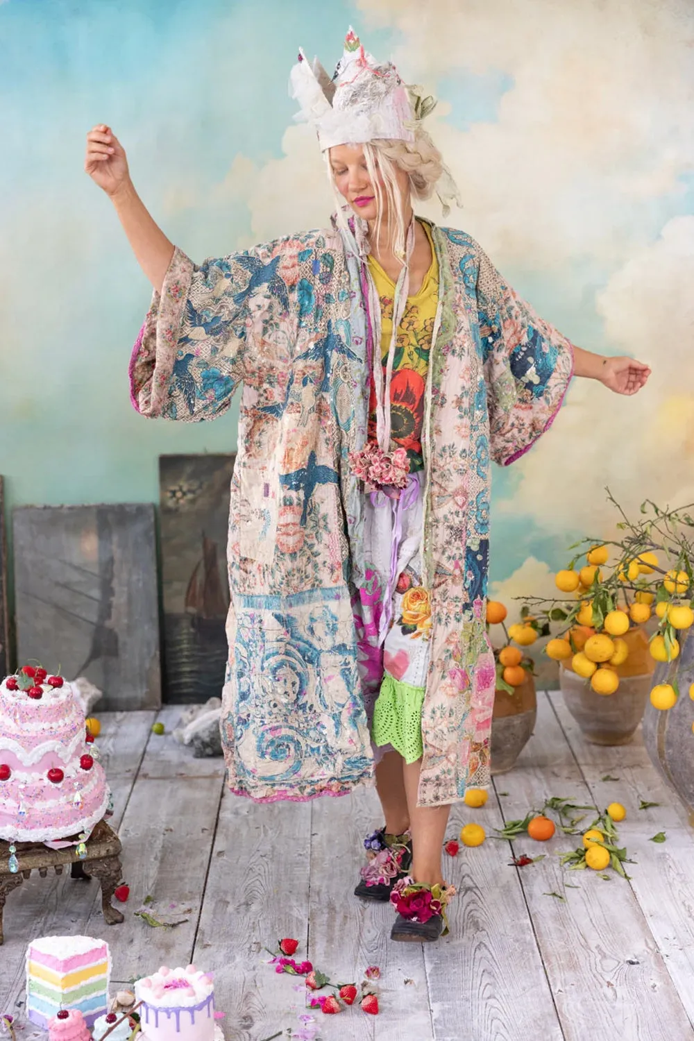 MAGNOLIA PEARL PIECEWISE DASHI KIMONO JACKET 1190 ZAZU