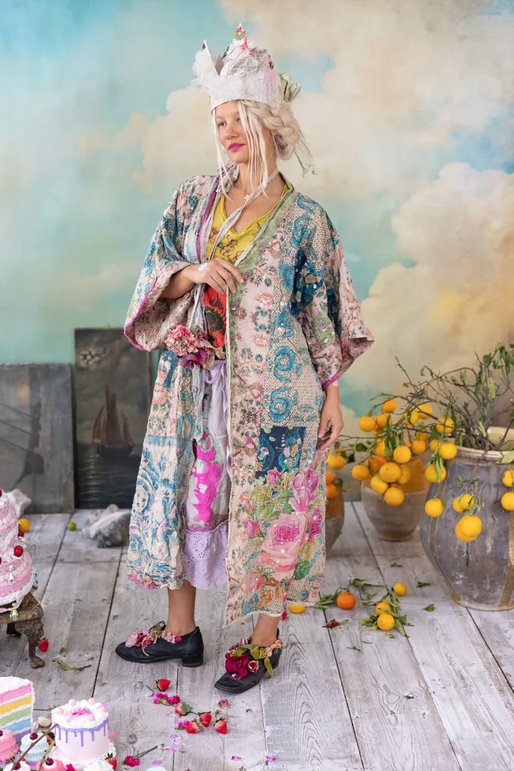 MAGNOLIA PEARL PIECEWISE DASHI KIMONO JACKET 1190 ZAZU
