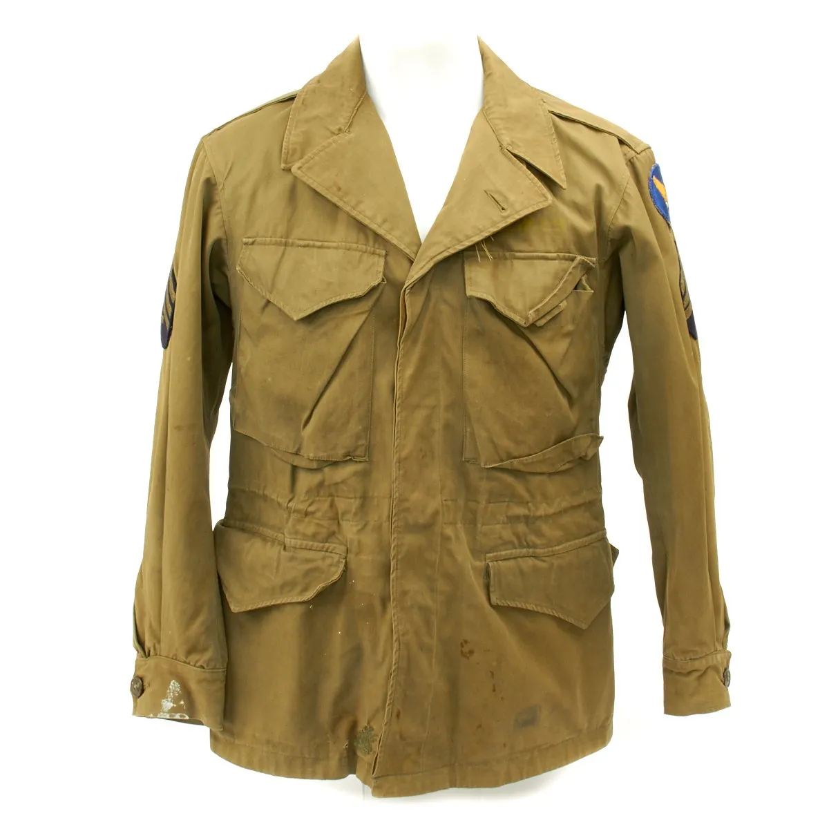 Original U.S. WWII 61st Fighter Squadron Named M-1943 M43 Field Jacket