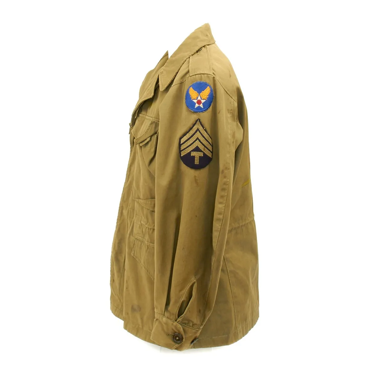 Original U.S. WWII 61st Fighter Squadron Named M-1943 M43 Field Jacket