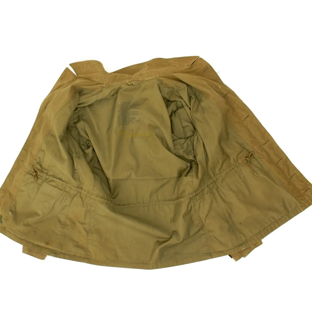 Original U.S. WWII 61st Fighter Squadron Named M-1943 M43 Field Jacket
