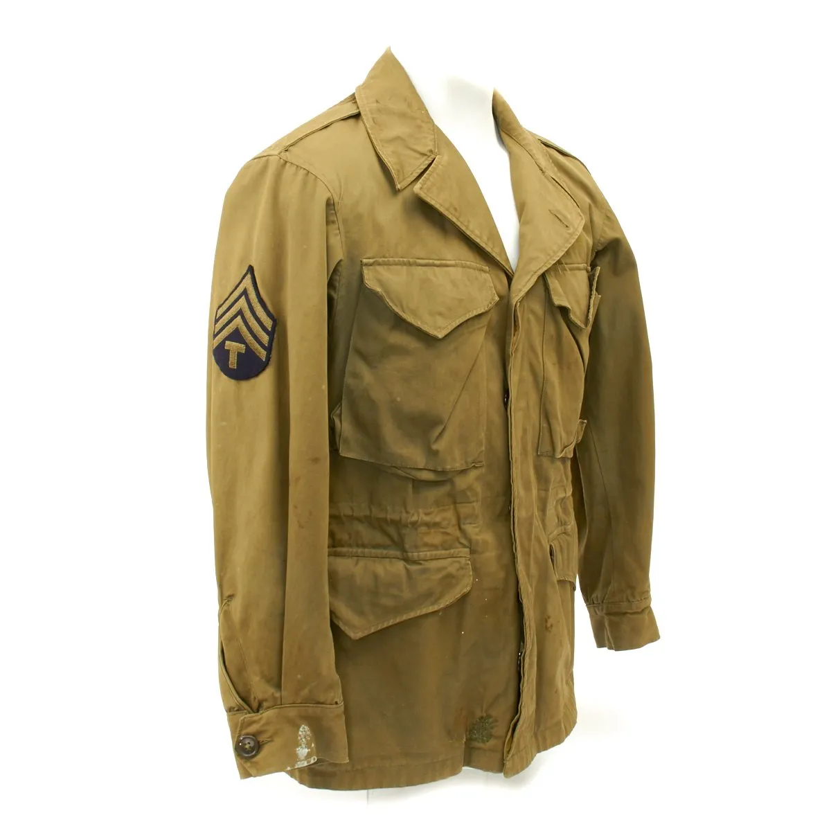Original U.S. WWII 61st Fighter Squadron Named M-1943 M43 Field Jacket