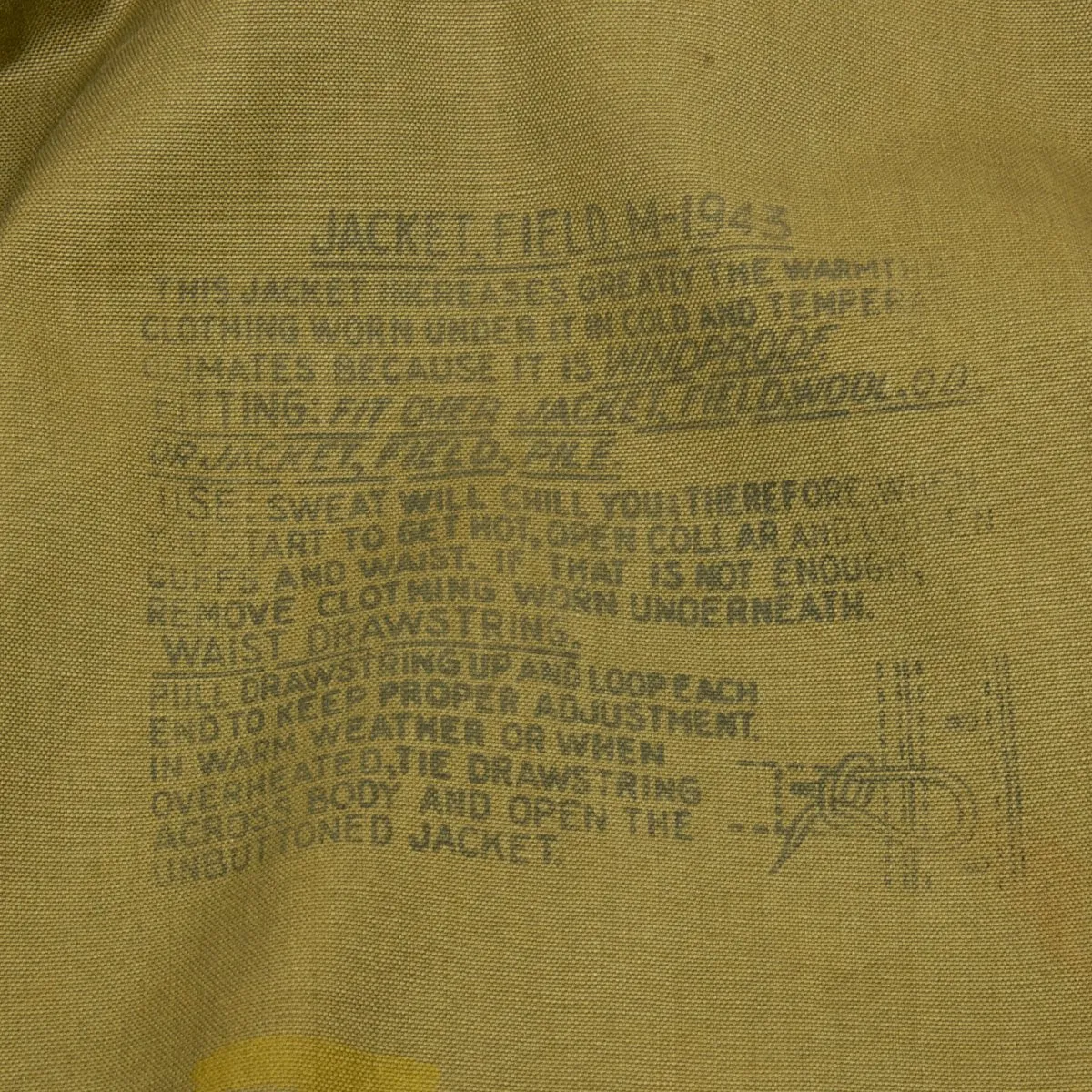 Original U.S. WWII 61st Fighter Squadron Named M-1943 M43 Field Jacket