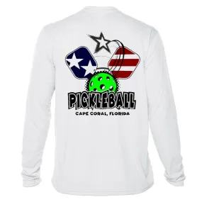 Pickleball Sun Shirt - Stars and Stripe Paddles UPF50 Dryfit Shirt