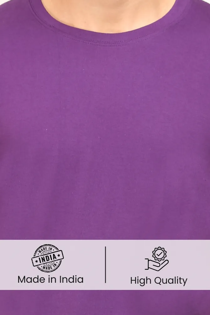 Purple T-shirt for men