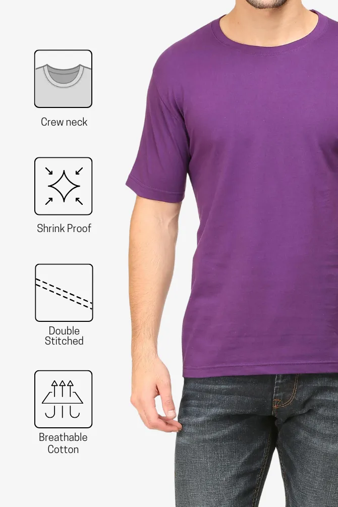Purple T-shirt for men