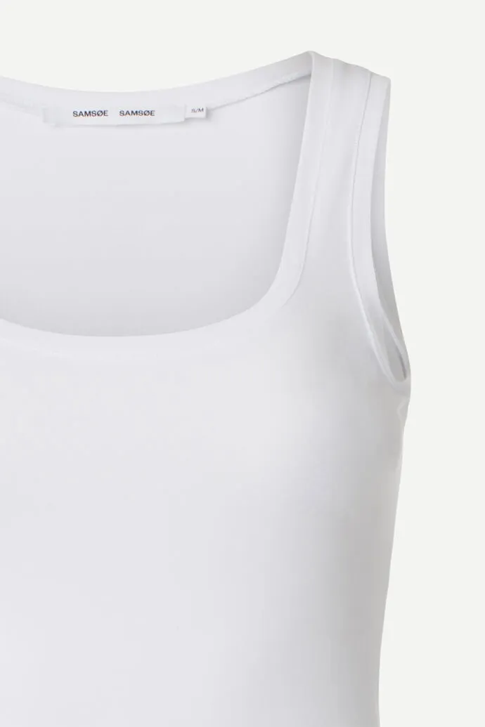 Sue Solid Vest White
