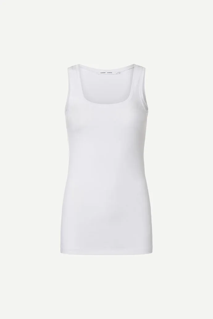 Sue Solid Vest White