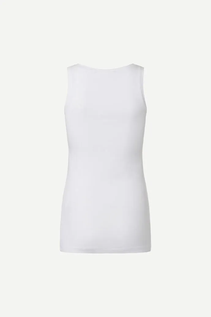 Sue Solid Vest White