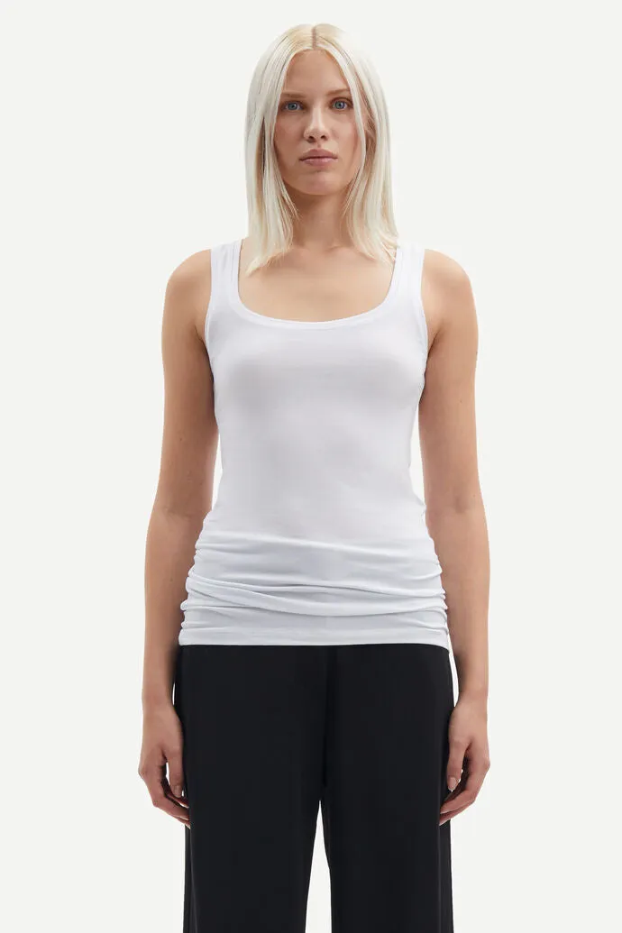 Sue Solid Vest White