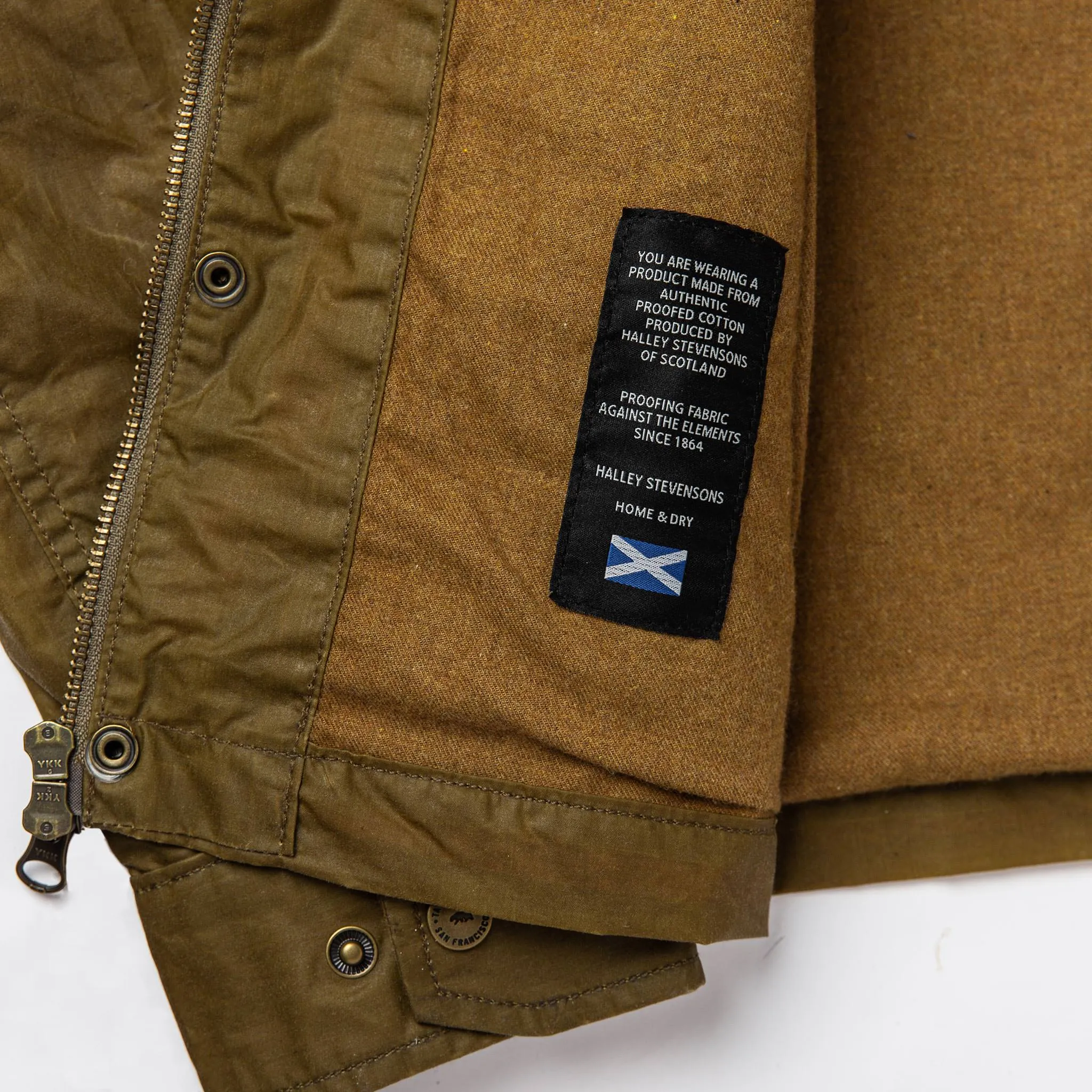 The Bomber Jacket in Field Tan Wax Canvas