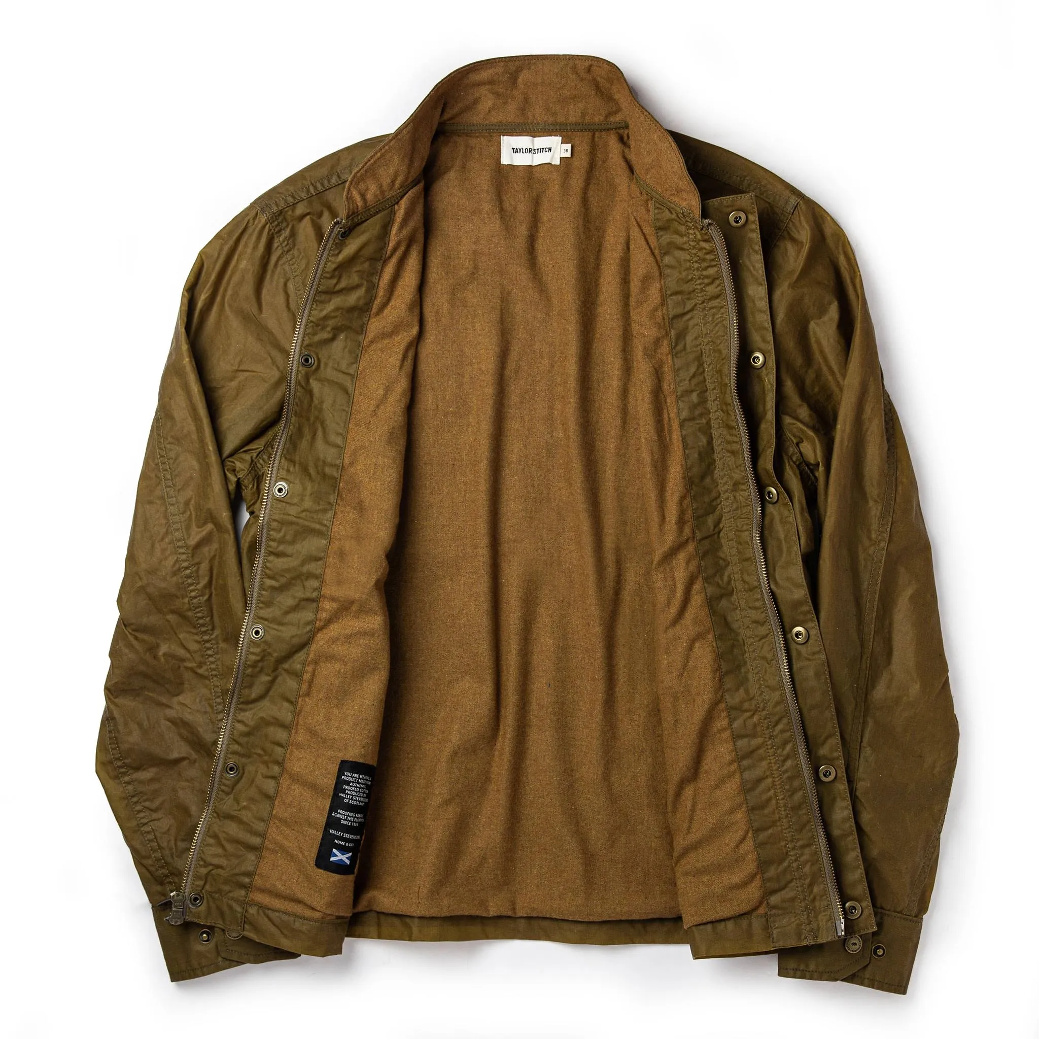 The Bomber Jacket in Field Tan Wax Canvas