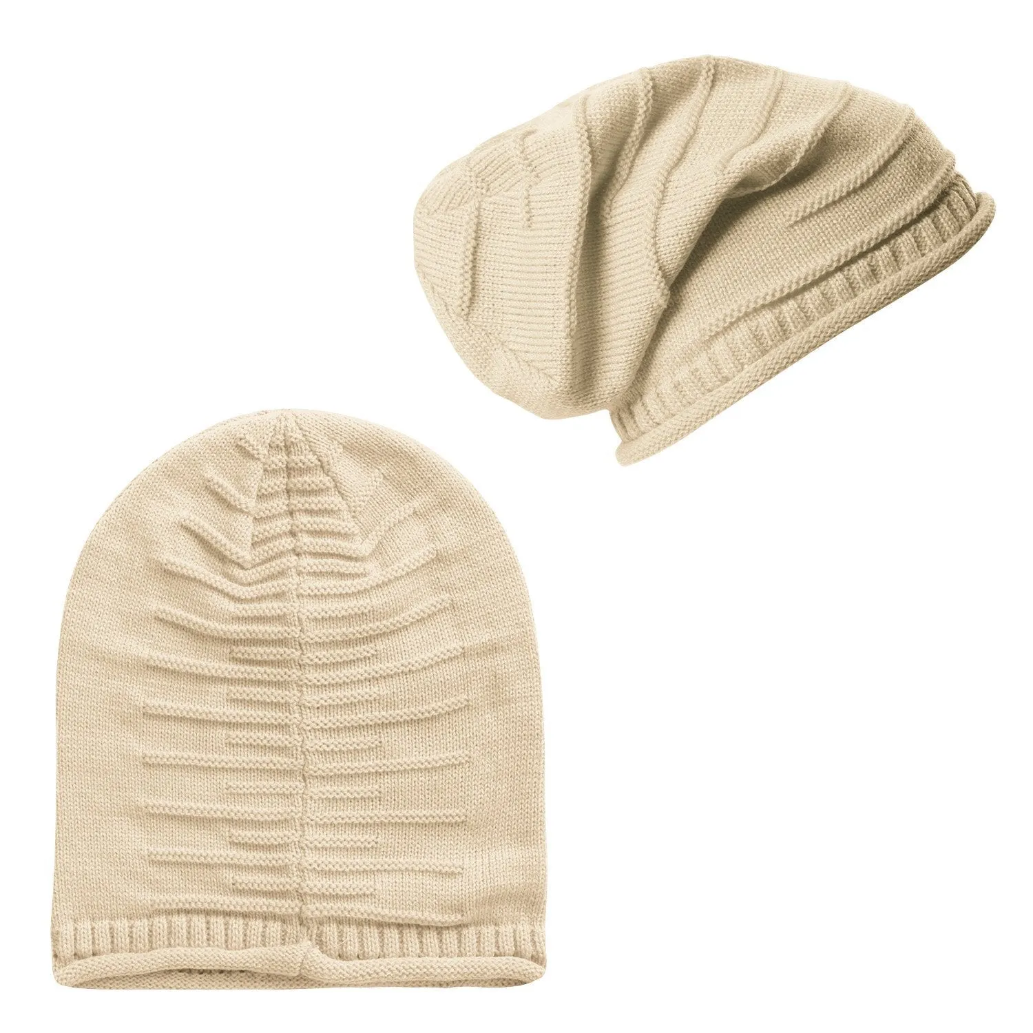 Unisex Knit Beanie Slouchy Baggy Hat