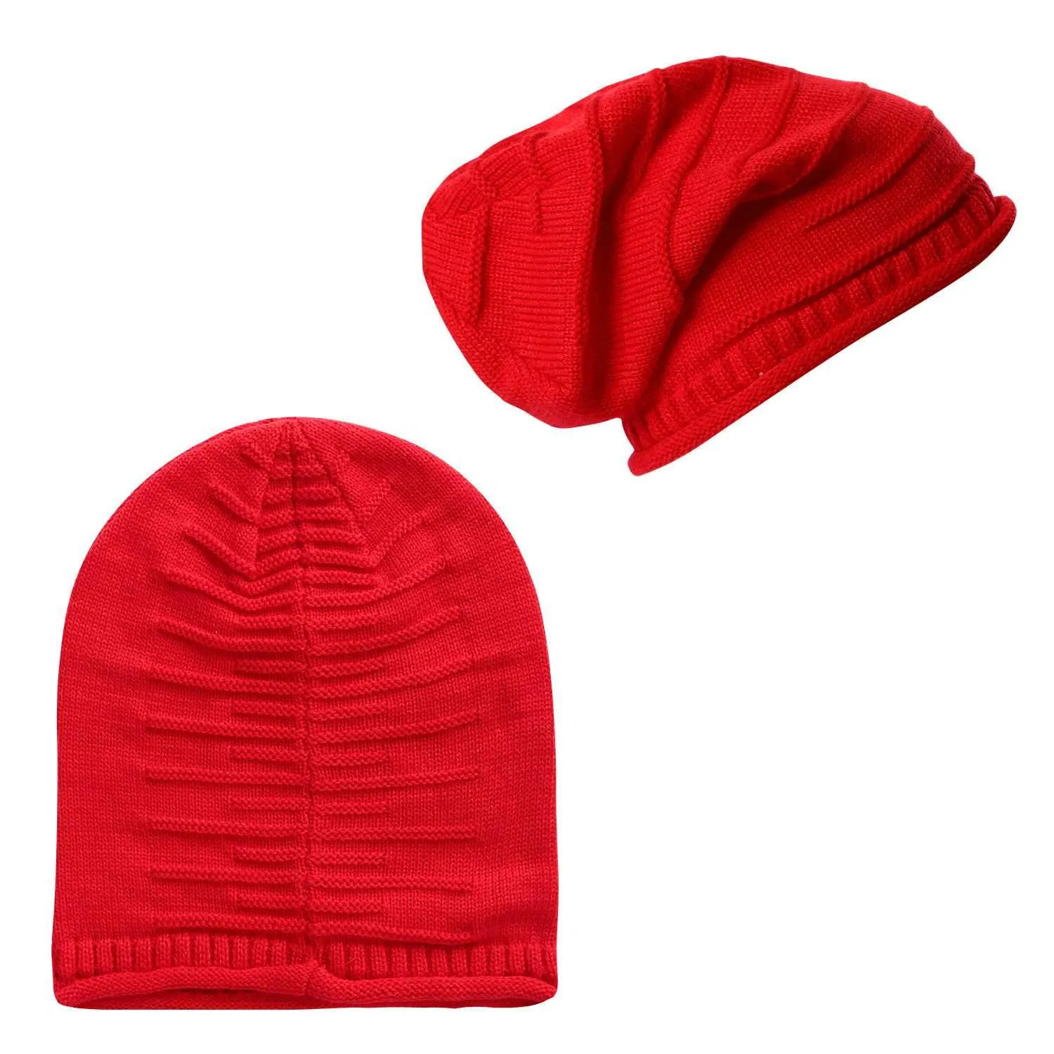 Unisex Knit Beanie Slouchy Baggy Hat