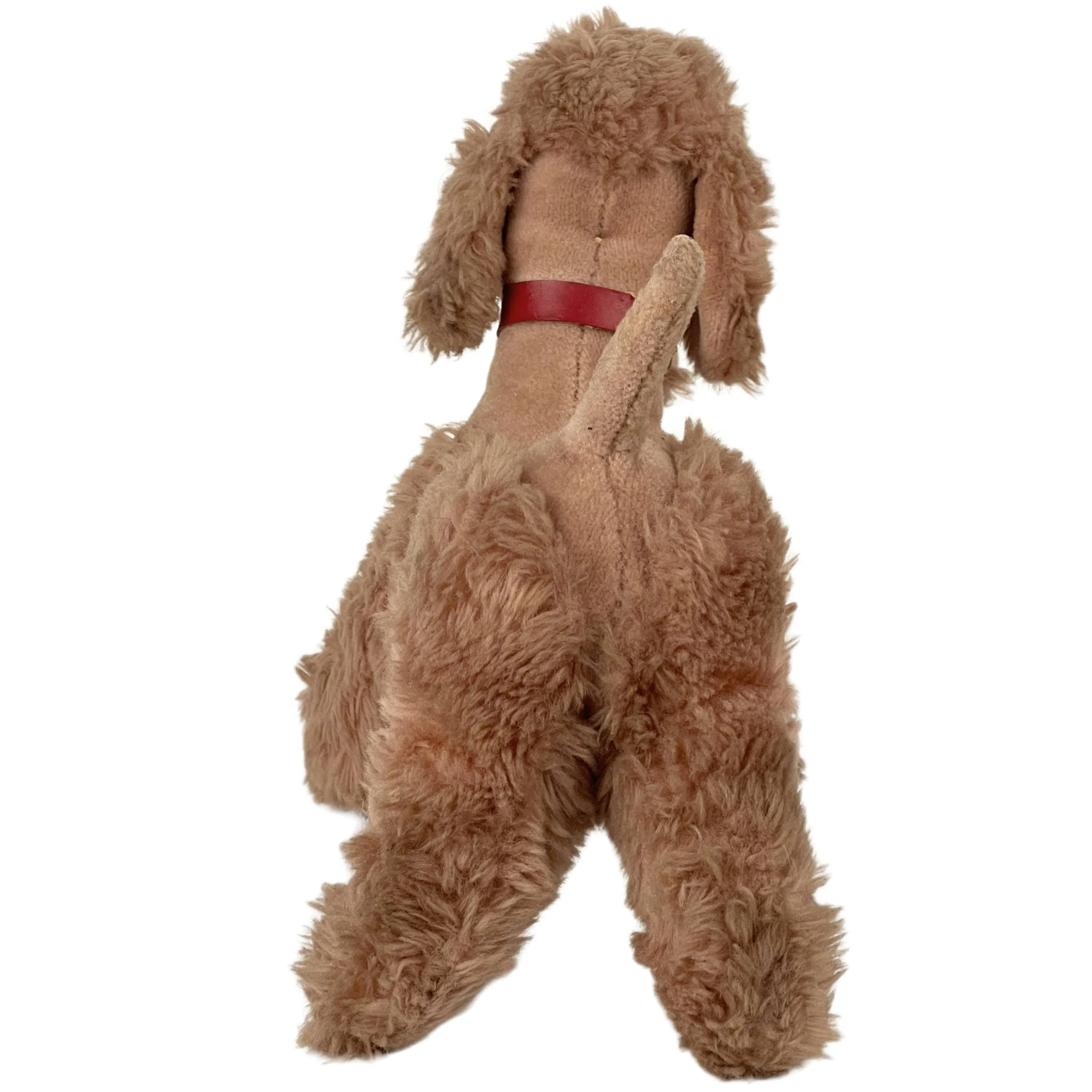 Vintage 1950s 60s Steiff Cosy Snobby Poodle Dog w Button 24 cm