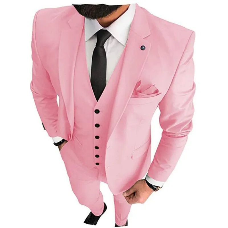 xiangtuibao Olive Green Mens Suits For Groom Tuxedos Notched Lapel Slim Fit Blazer Three Piece Jacket Pants Vest Man Tailor Made Clothing