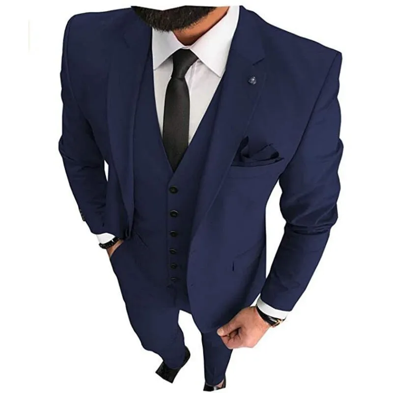 xiangtuibao Olive Green Mens Suits For Groom Tuxedos Notched Lapel Slim Fit Blazer Three Piece Jacket Pants Vest Man Tailor Made Clothing