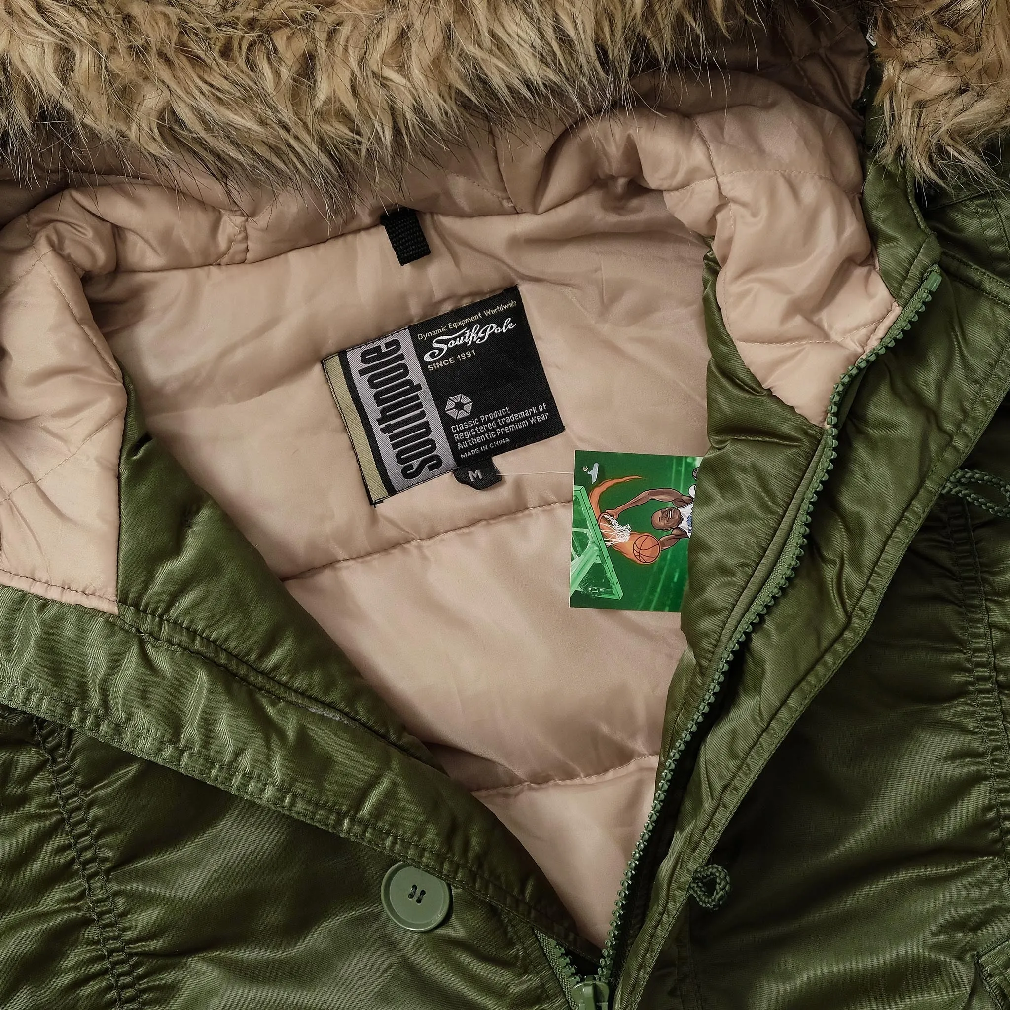 Y2K Southpole Satin Padded Jacket Medium